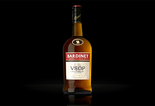 blazon design slide portfolio BARDINET BRANDY VSOP